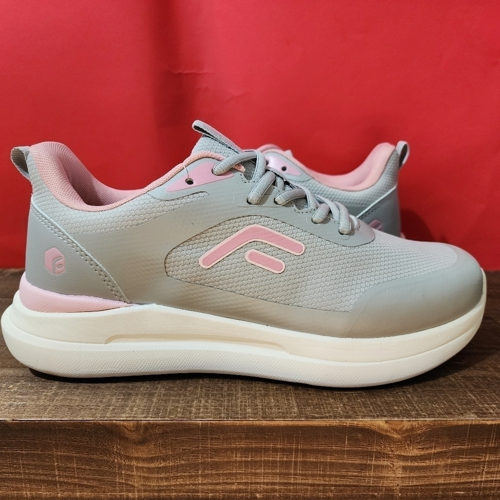FitVille Sneaker Grey and Pink Size 10
